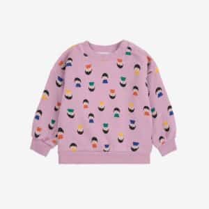 Bobo Choses Bobo Choses Game Pawns All Over Sweatshirt Lavender 8445782323091 AW25 Bobo Kleding & Accessoires Baby Bovenstukjes Wijs west