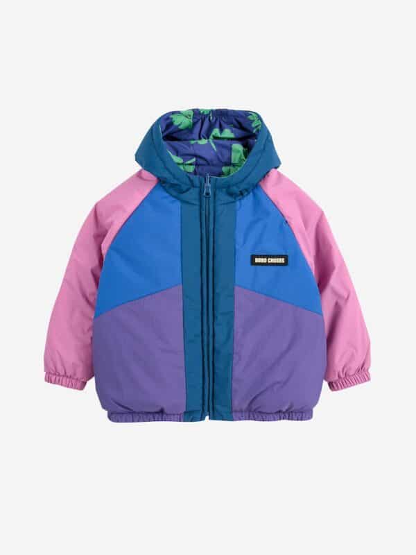 Bobo Choses Bobo Choses Lucky Clover All Over Reversible Jacket Multicolor 8445782325934 AW25 Bobo Kleding & Accessoires Baby Buitenkleding Wijs west