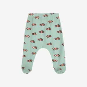 Bobo Choses Bobo Choses Race Car All Over Footed Leggings Light Green 8445782326269 AW25 Bobo Kleding & Accessoires Baby Broekjes Wijs west