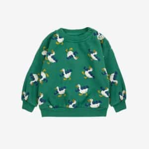 Bobo Choses Bobo Choses La Oca All Over Sweatshirt Green 8445782326450 AW25 Bobo Kleding & Accessoires Baby Bovenstukjes Wijs west