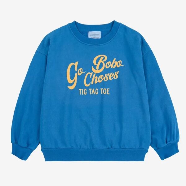 Bobo Choses Bobo Choses Go Bobo Sweatshirt Blue 8445782328492 AW25 Bobo Kleding & Accessoires Sweaters & Truien  Wijs west