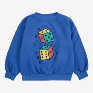 Bobo Choses Bobo Choses Roll The Dice Sweatshirt Blue 8445782328614 AW25 Bobo Kleding & Accessoires Sweaters & Truien  Wijs west