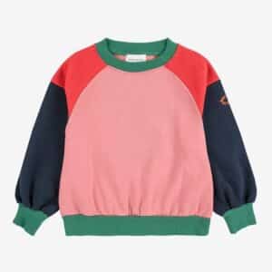 Bobo Choses Bobo Choses Tic Tac Toe Color Block Sweatshirt Multicolor 8445782329574 AW25 Bobo Kleding & Accessoires Sweaters & Truien  Wijs west