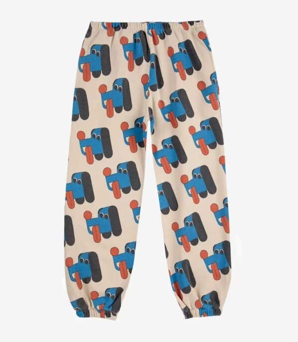 Bobo Choses Bobo Choses Doggy Mate All Over Joggings Offwhite 8445782330525 AW25 Bobo Kleding & Accessoires Broeken  Wijs west