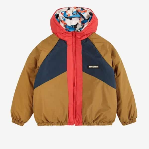 Bobo Choses Bobo Choses Doggy Mate All Over Reversible Anorak Offwhite 8445782333281 AW25 Bobo Kleding & Accessoires Jassen  Wijs west