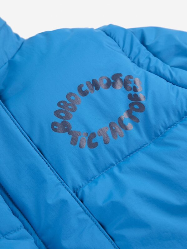 Bobo Choses Bobo Choses Tic Tac Toe Padded Anorak Blue 8445782333656 AW25 Bobo Kleding & Accessoires Jassen  Wijs west