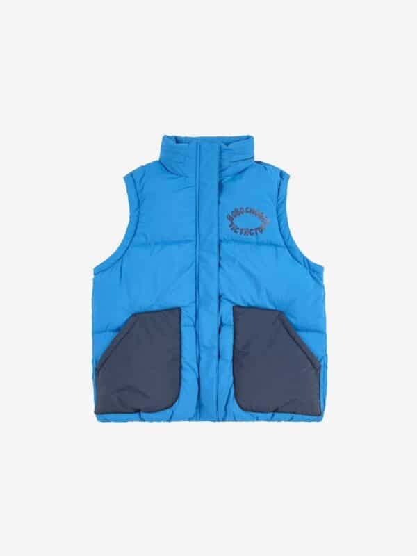 Bobo Choses Bobo Choses Tic Tac Toe Padded Anorak Blue 8445782333656 AW25 Bobo Kleding & Accessoires Jassen  Wijs west