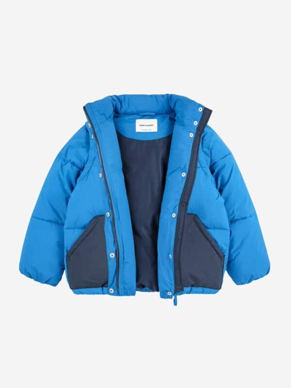 Bobo Choses Bobo Choses Tic Tac Toe Padded Anorak Blue 8445782333656 AW25 Bobo Kleding & Accessoires Jassen  Wijs west