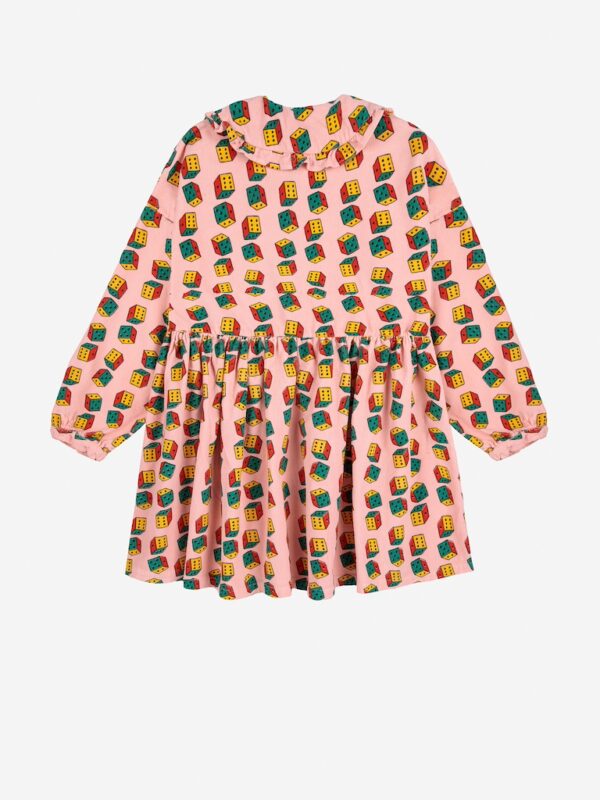 Bobo Choses Bobo Choses Dices All Over  Micro Corduroy Jurk Pink 8445782334905 AW25 Bobo Kleding & Accessoires Rokjes & Jurkjes  Wijs west