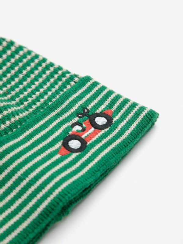 Bobo Choses Bobo Choses Race Car Knitted Beanie Light Green 8445782340074 AW25 Bobo Kleding & Accessoires Baby Babymutsjes & Hoedjes Wijs west