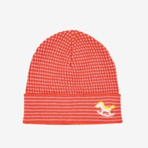 Bobo Choses Bobo Choses Rocking Horse Knitted Beanie Pink 8445782340098 AW25 Bobo Kleding & Accessoires Baby Babymutsjes & Hoedjes Wijs west