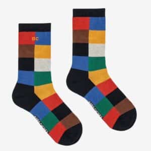 Bobo Choses Bobo Choses Multicolor Tiles Long Sokken Multicolor 8445782341071 AW25 Bobo Kleding & Accessoires Sokken & Maillots  Wijs west