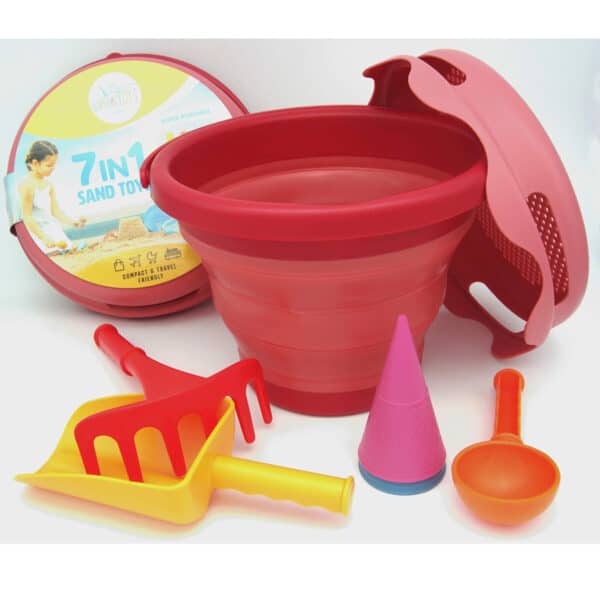 CompactToys - 7in1 Sand Toys - Rood