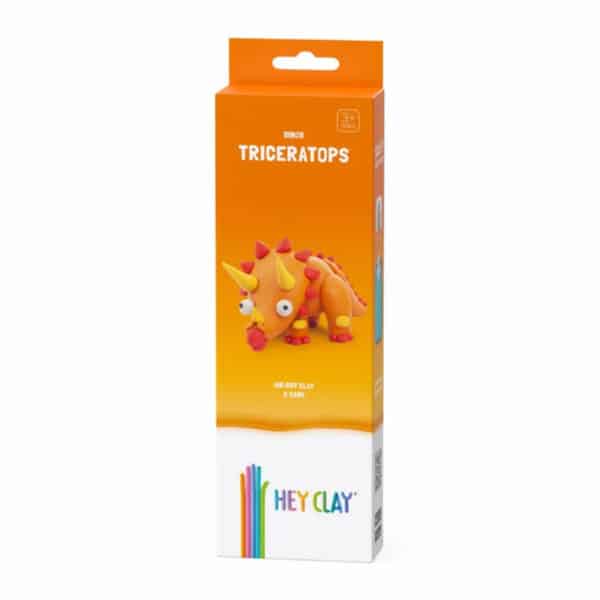 Hey Clay Boetseerklei Triceratops- 3 Kleuren