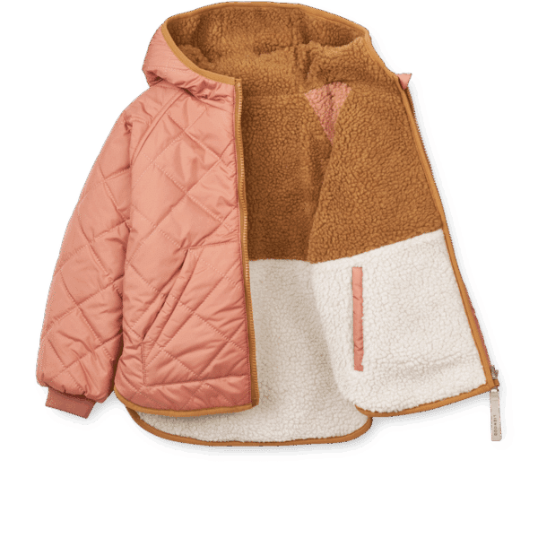 Liewood Liewood Jackson Reversible Jacket Tuscany Rose Mix 5715493034597 AW25 Liewood Kleding & Accessoires Baby Buitenkleding Wijs west