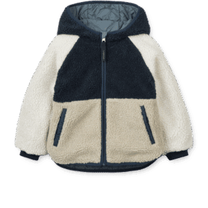Liewood Liewood Jackson Reversible Jacket Whale Blue Multi Mix 5715493034924 AW25 Liewood Kleding & Accessoires Baby Buitenkleding Wijs west