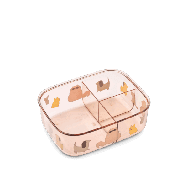 Liewood Liewood Arthur Tritan Lunchbox Cats And Dogs / Sandy 5715493475024 Liewood Verzorging Eten & Drinken Lunchbakjes & Drinkbekers Wijs west