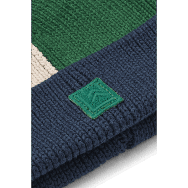 Liewood Liewood Ezra Beanie Classic Navy Multi Mix 5715493482091 AW25 Liewood Kleding & Accessoires Accessoires Hoedjes & Petjes Wijs west