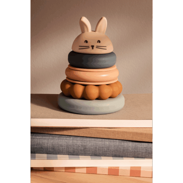 Liewood Liewood Donata Silicone Stacking Tower  Sandy Multi Mix 5715493491901 Liewood Speelgoed & Spellen Babyspeelgoed  Wijs west