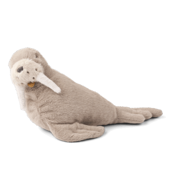 Liewood Liewood Berto Walrus Teddy Stone Beige 5715493484699 Liewood Speelgoed & Spellen Knuffels  Wijs west