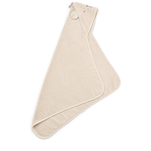 Liewood Liewood Albert Polarbear Hooded Towel Sandy 5715493492267 Liewood Verzorging Wassen & meer  Wijs west
