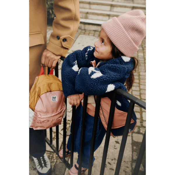 Liewood Liewood Andreas Cat Backpack Tuscany Rose Multi Mix 5715493488598 Liewood Kleding & Accessoires Tassen & Rugzakken  Wijs west