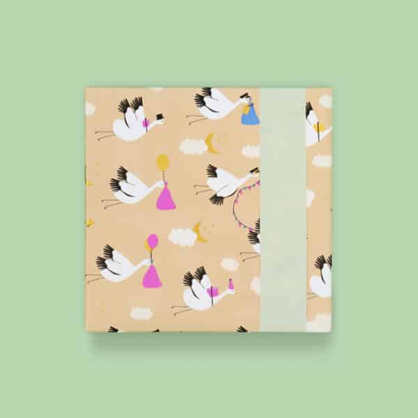 Rol Inpakpapier - Baby Bird Beige - Pistache