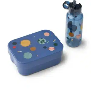 Liewood Chelsey Printed Lunchbox Set Universe / Classic Navy