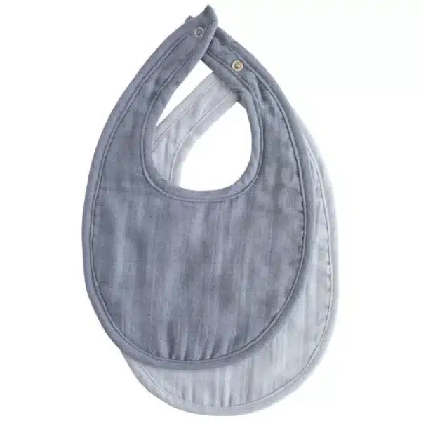 Mushie Muslin Slab 2 stuks - Tradewinds / Baby Blue