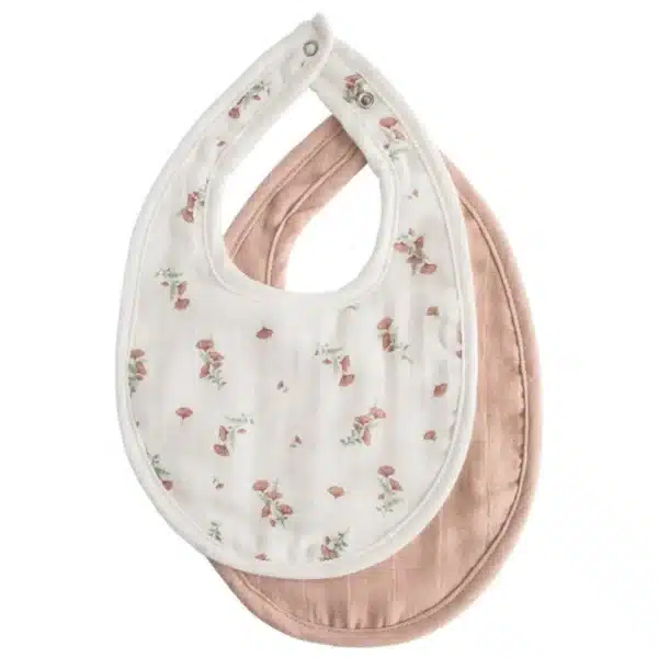 Mushie Muslin Slab 2 stuks - Blush / Pink Floral