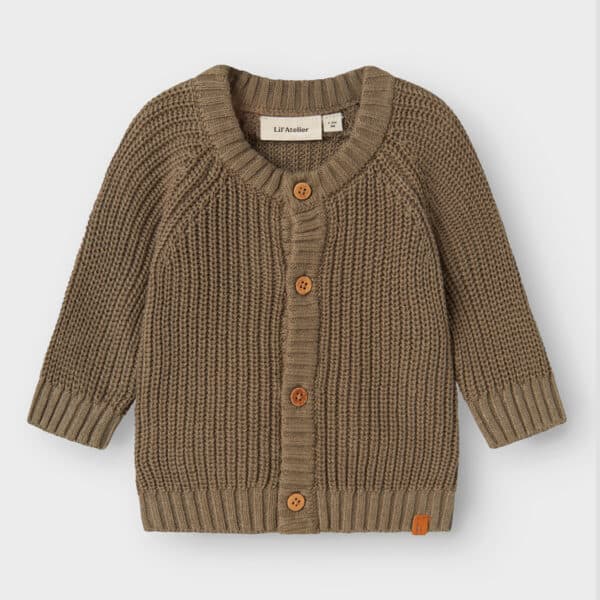 Lil' Atelier Knit Cardigan Brown