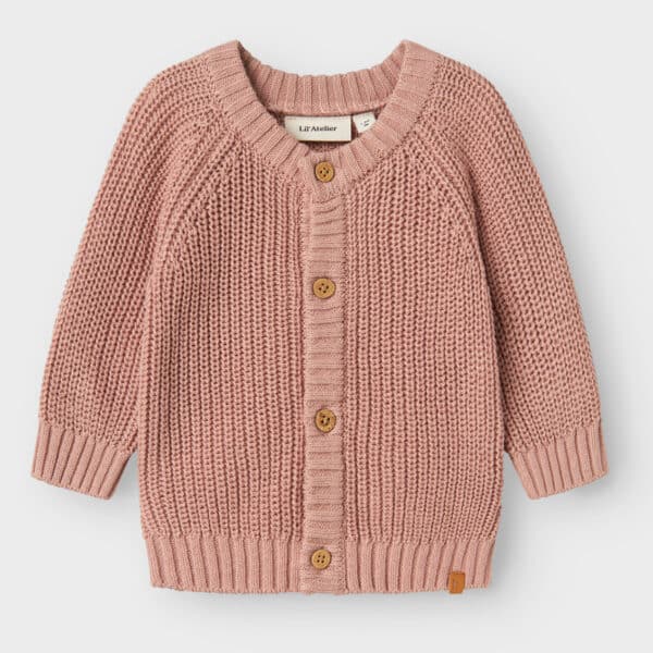 Lil' Atelier Knit Cardigan Pink