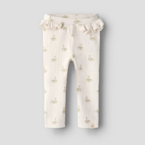 Lil' Atelier Leggings Pastel Parchment Swan