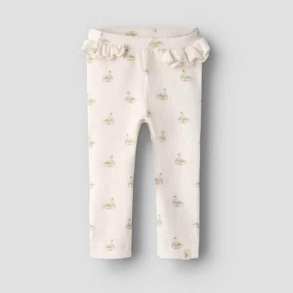 Lil' Atelier Leggings Pastel Parchment Swan