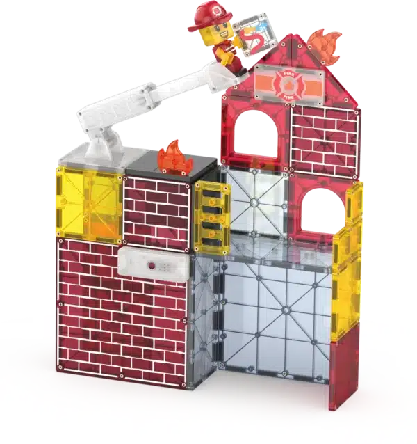 Magna-Tiles Fire Station 50-Psc