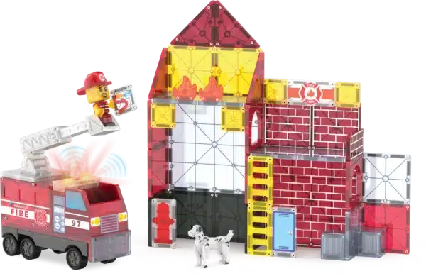 Magna-Tiles Fire Station 50-Psc