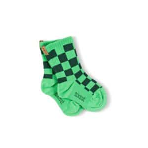 Nixnut Nixnut Checkered Sokken Moss 8720963647051 Nixnut AW25 Kleding & Accessoires Sokken & Maillots  Wijs west