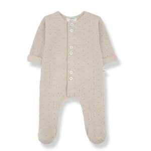 1+ in the Family 1+ In The Family Adrien Beige Jumpsuit W/Feet 8448252009501 Family AW25 Kleding & Accessoires Baby Pakjes Wijs west