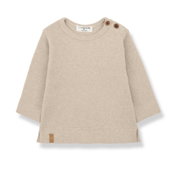 1+ in the Family 1+ In The Family Alfons Tortora L.Sleeve T-Shirt 8448252014383 Family AW25 Kleding & Accessoires Baby Bovenstukjes Wijs west