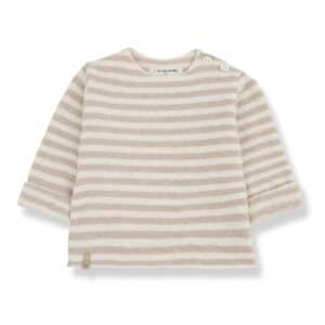 1+ in the Family 1+ In The Family Aubin Beige L.Sleeve T-Shirt 8448252007996 Family AW25 Kleding & Accessoires Baby Bovenstukjes Wijs west