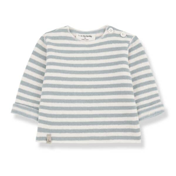 1+ in the Family 1+ In The Family Aubin Nuvola L.Sleeve T-Shirt 8448252008139 Family AW25 Kleding & Accessoires Baby Bovenstukjes Wijs west