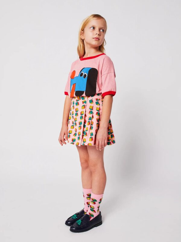 Bobo Choses Dices All Over Mini Corduroy Rok Pink