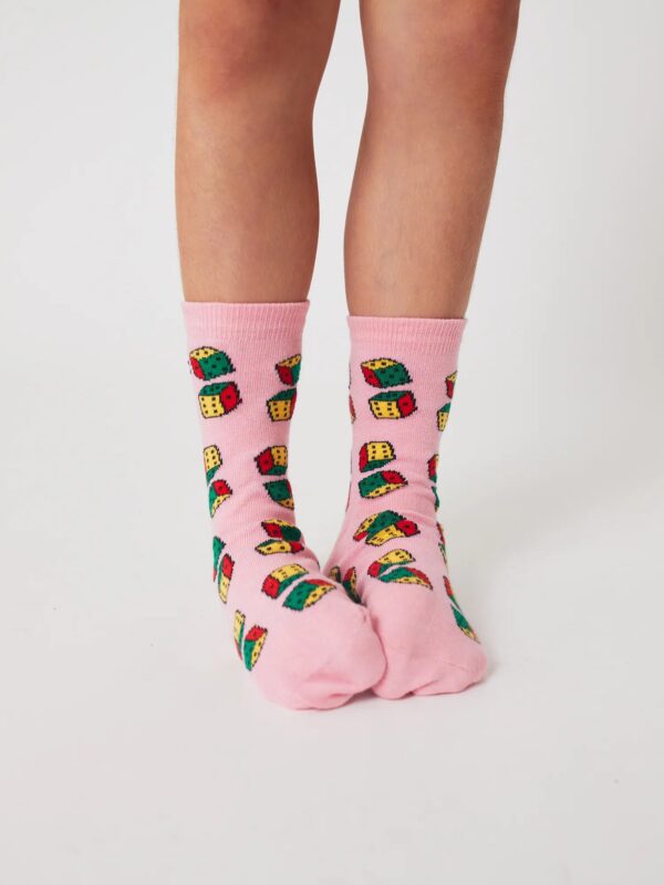 Bobo Choses Dices All Over Short Sokken Pink