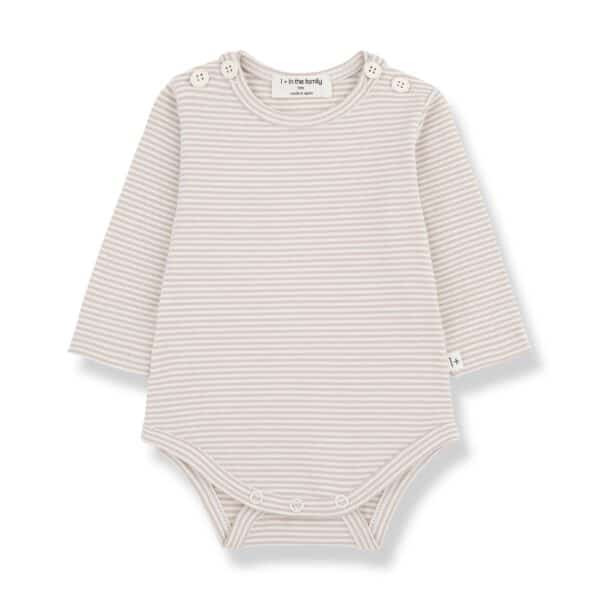 1+ in the Family 1+ In The Family Biel Beige Body 8448252001796 Family AW25 Kleding & Accessoires Baby Rompers Wijs west