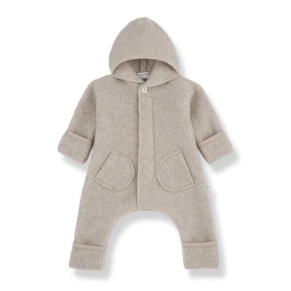 1+ in the Family 1+ In The Family Bjorn Beige Polar Suit 8448252012389 Family AW25 Kleding & Accessoires Baby Buitenkleding Wijs west