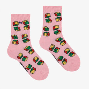 Bobo Choses Dices All Over Short Sokken Pink