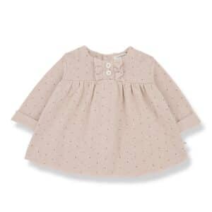 1+ in the Family 1+ In The Family Claire Nude Dress 8448252010460 Family AW25 Kleding & Accessoires Baby Bovenstukjes Wijs west