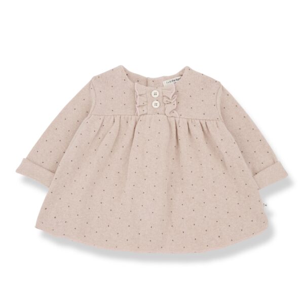 1+ in the Family 1+ In The Family Claire Nude Dress 8448252010460 Family AW25 Kleding & Accessoires Baby Bovenstukjes Wijs west