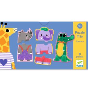 Djeco Puzzel Trio - Trio - Savana