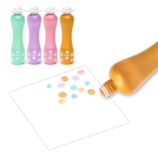 Djeco Stiften – Large Dot Markers –  Parelmoer - Afbeelding 2